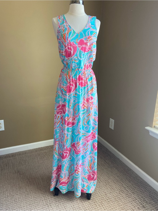 Lilly Pulitzer Dresses & Skirts - Lilly Pulitzer Jellies Be Jammin Mills Maxi Dress- XSmall- Grail Print Tropical